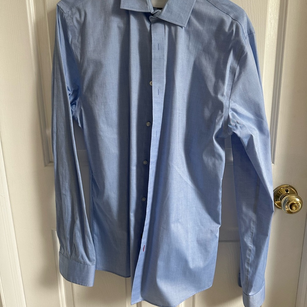 Tommy Hilfiger Blue Dress Shirt Classic Style